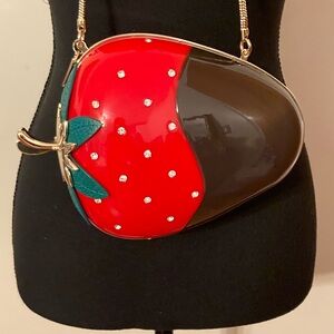 KATE SPADE NEW YORK Cream de la Cream Chocolate Dipped Strawberry Clutch